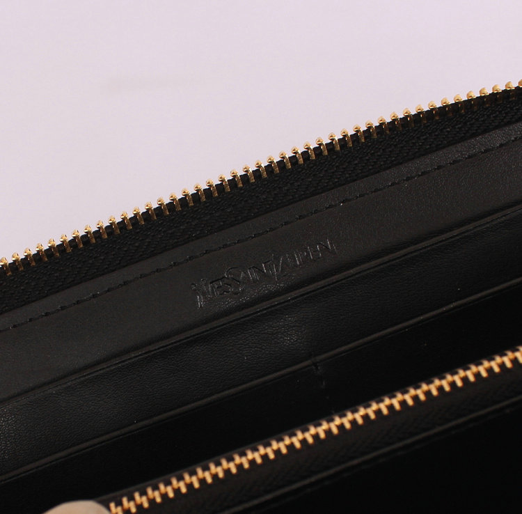 YSL zip wallet 1357 black - Click Image to Close
